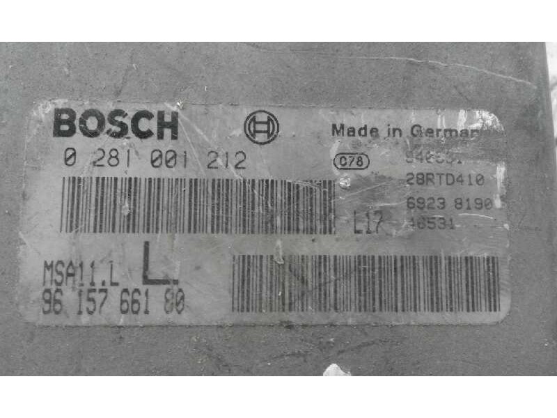 Recambio de centralita motor uce para  referencia OEM IAM 0281001212 9615766180 