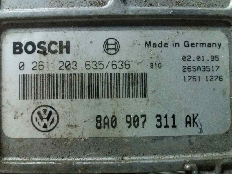 Recambio de centralita motor uce para seat toledo (1l)    |   0.91 - 0.99 | 1991 - 1999 referencia OEM IAM 0261203635 8A0907311A