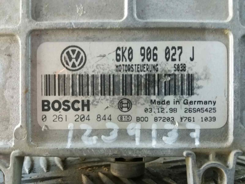 Recambio de centralita motor uce para seat ibiza (6k)    |   0.93 - 0.99 | 1993 - 1999 referencia OEM IAM 0261204054 6K0906027A 