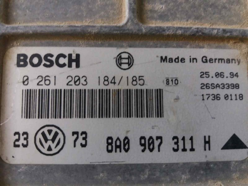 Recambio de centralita motor uce para  referencia OEM IAM 0261203184 8A0907311H 