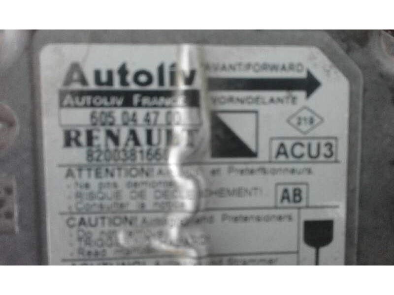 Recambio de centralita airbag para renault kangoo (f/kc0) expression 4x4   |   07.03 - 12.05 | 2003 - 2005 | 84 cv / 62 kw refer Recambio de centralita airbag para renault kangoo (f/kc0) expression 4x4   |   07.03 - 12.05 | 2003 - 2005 | 84 cv / 62 kw refer