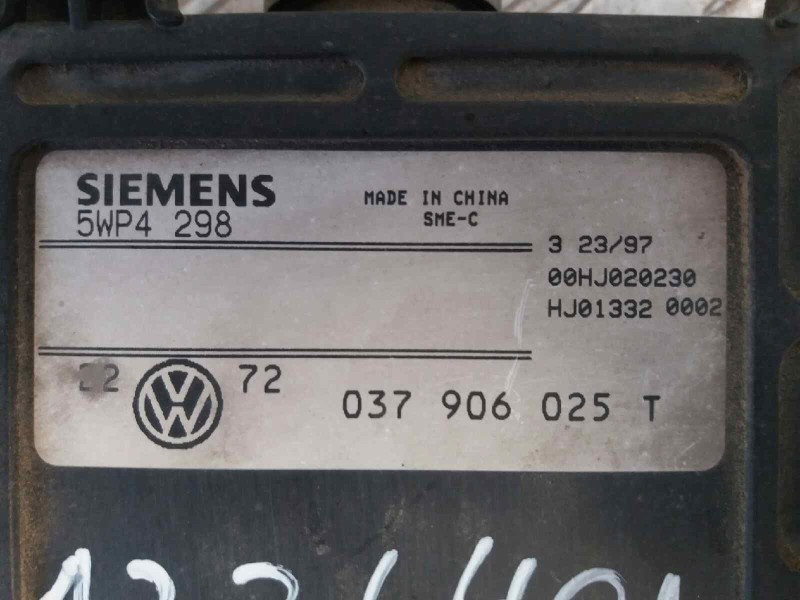 Recambio de centralita motor uce para seat toledo (1l) 1.6   |   0.91 - 0.99 | 1991 - 1999 | 101 cv / 74 kw referencia OEM IAM 5