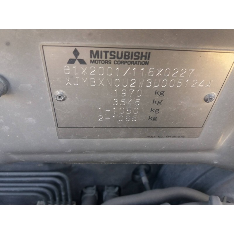 mitsubishi outlander (cu0w) 2.0 cat   |   0.03 - 0.06 | 2003 - 2006 | 136 cv / 100 kw del año 2003