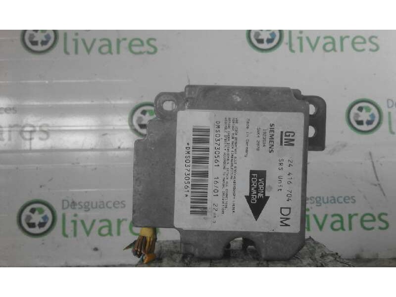 Recambio de centralita airbag para opel zafira a    |   0.99 - 0.05 | 1999 - 2005 referencia OEM IAM 24416704  
