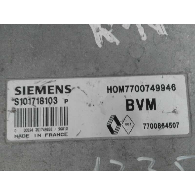 Recambio de centralita motor uce para renault 19 (b/c/l53)    |   0.92 - 0.96 | 1992 - 1996 referencia OEM IAM 7700748946 S10171 Recambio de centralita motor uce para renault 19 (b/c/l53)    |   0.92 - 0.96 | 1992 - 1996 referencia OEM IAM 7700748946 S10171