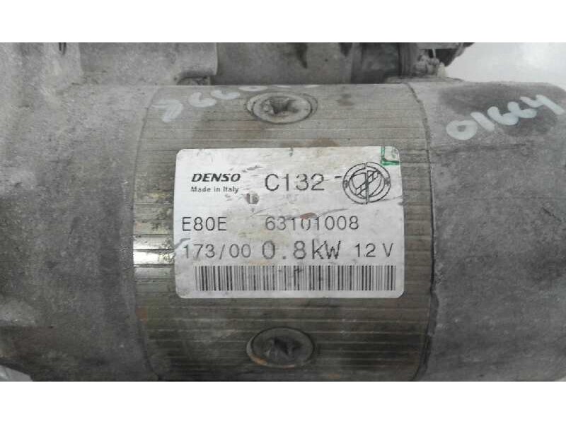 Recambio de motor arranque para fiat seicento (187) 1.1   |   0.98 - ... | 1998 | 54 cv / 40 kw referencia OEM IAM 63101008  