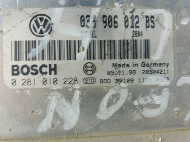 Recambio de centralita motor uce para seat toledo (1m2) stella   |   01.99 - 12.03 | 1999 - 2003 | 90 cv / 66 kw referencia OEM 