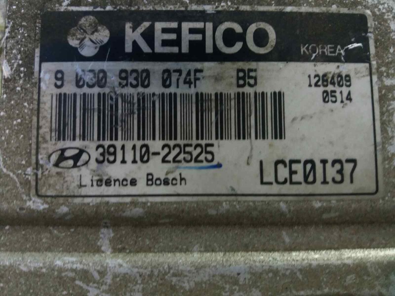 Recambio de centralita motor uce para hyundai accent (lc)    |   0.00 - ... | 2000 referencia OEM IAM 3911022525 LCE0I37 