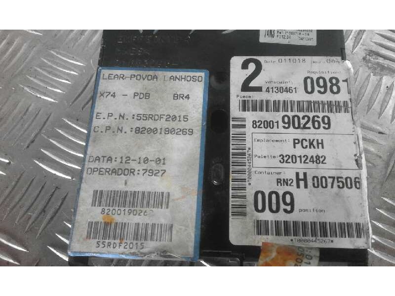 Recambio de caja reles / fusibles para renault laguna ii (bg0)    |   0.01 - 0.07 | 2001 - 2007 referencia OEM IAM 820019269 002