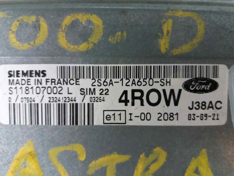 Recambio de centralita motor uce para opel astra g berlina club   |   12.99 - 12.03 | 1999 - 2003 | 75 cv / 55 kw referencia OEM