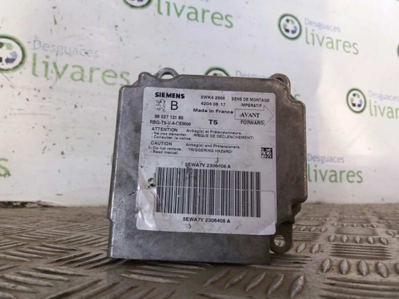 Recambio de centralita airbag para peugeot 307 (s1) xr   |   04.01 - 12.04 | 2001 - 2004 | 90 cv / 66 kw referencia OEM IAM 9652