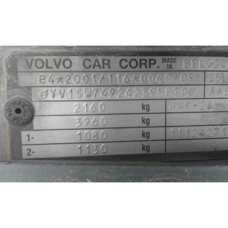 volvo v70 familiar 2.4 d   |   01.01 - 12.04 | 2001 - 2004 | 131 cv / 96 kw del año 2001