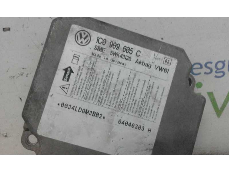 Recambio de centralita airbag para volkswagen passat berlina (3b3) trendline   |   10.00 - 12.04 | 2000 - 2004 | 131 cv / 96 kw 
