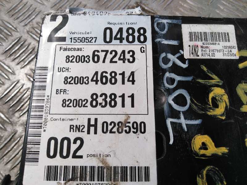 Recambio de caja reles / fusibles para renault laguna ii (bg0) dynamique   |   03.01 - 12.05 | 2001 - 2005 | 120 cv / 88 kw refe