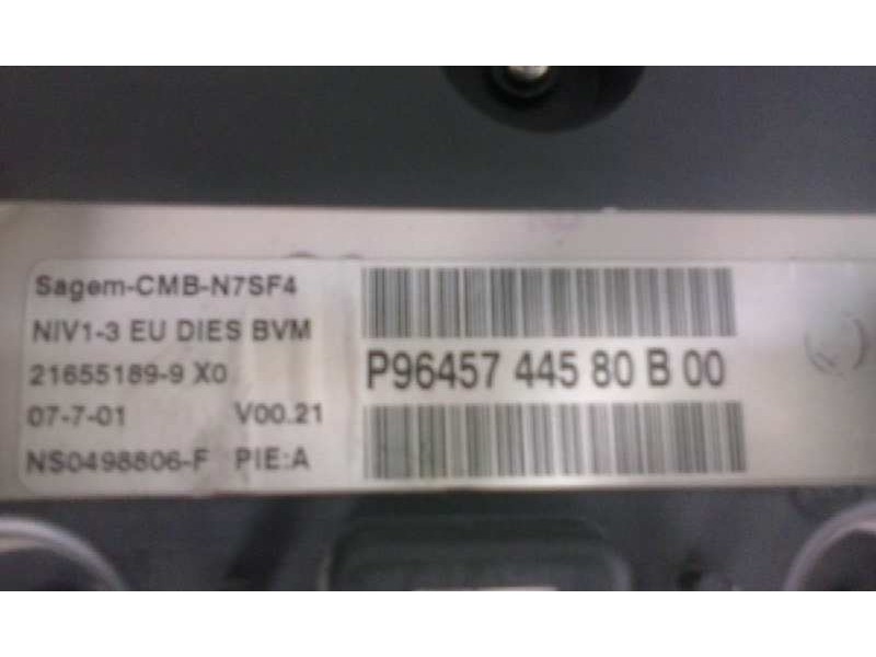 Recambio de cuadro instrumentos para citroen xsara berlina 1.9 d sx   |   12.97 - 12.04 | 1997 - 2004 | 69 cv / 51 kw referencia