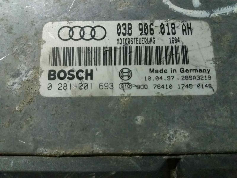 Recambio de centralita motor uce para audi a3 (8l)    |   0.96 - 0.03 | 1996 - 2003 referencia OEM IAM 038906018AH  