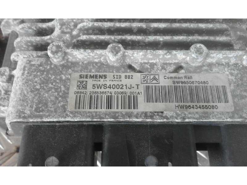 Recambio de centralita motor uce para citroen c3    |   0.02 - ... | 2002 referencia OEM IAM 5WS40021JT  