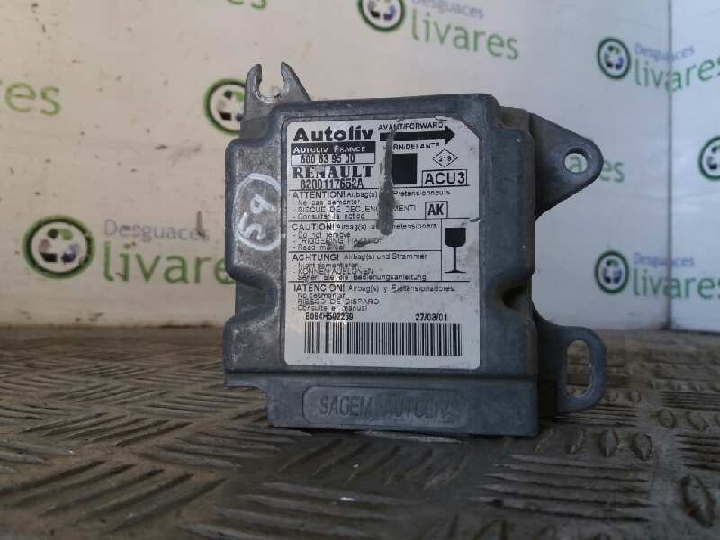 Recambio de centralita airbag para renault scenic (ja..)    |   0.99 - 0.03 | 1999 - 2003 referencia OEM IAM 600639500 820017652