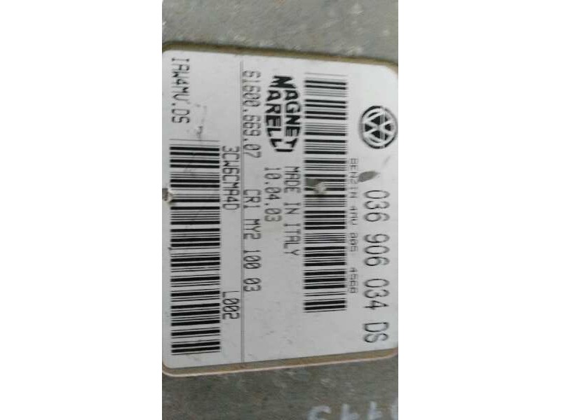 Recambio de centralita motor uce para seat leon (1m1) stella   |   11.99 - 12.05 | 1999 - 2005 | 105 cv / 77 kw referencia OEM I