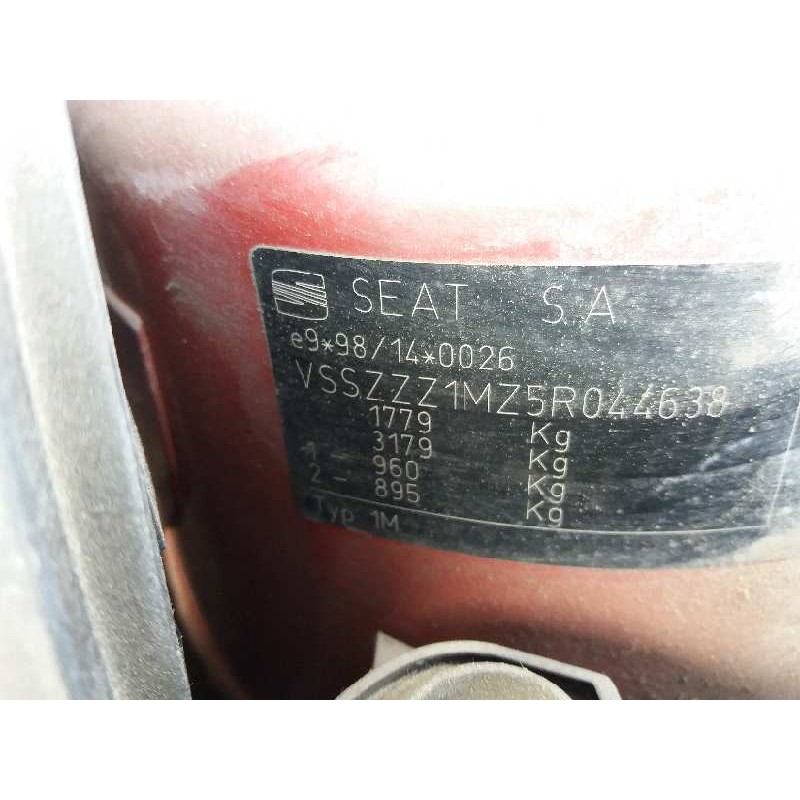 seat leon (1m1)    |   0.99 - 0.06 | 1999 - 2006 del año 1999