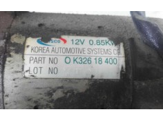 Recambio de motor arranque para kia rio    |   0.00 - 0.05 | 2000 - 2005 referencia OEM IAM 0K32618400  