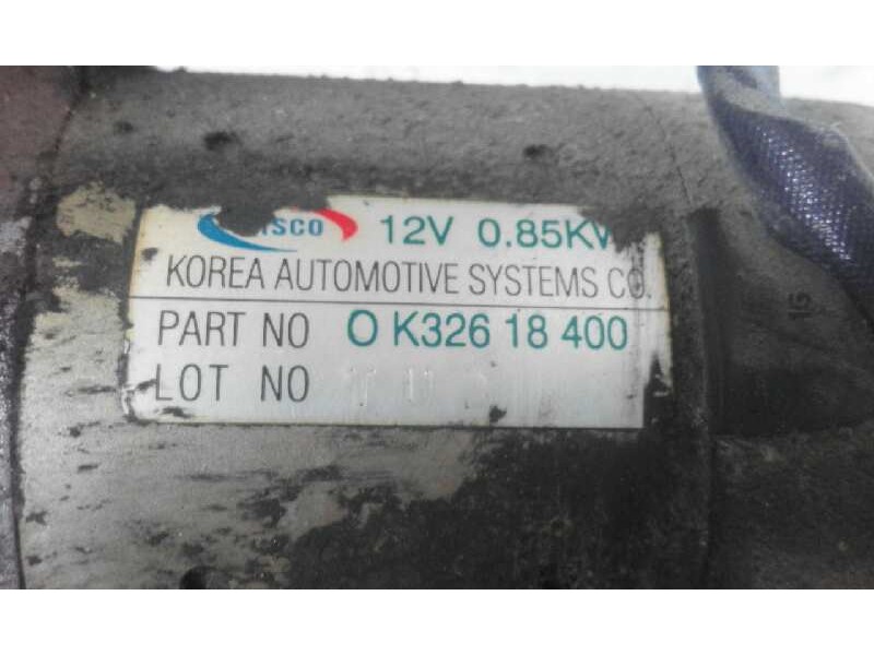 Recambio de motor arranque para kia rio    |   0.00 - 0.05 | 2000 - 2005 referencia OEM IAM 0K32618400  