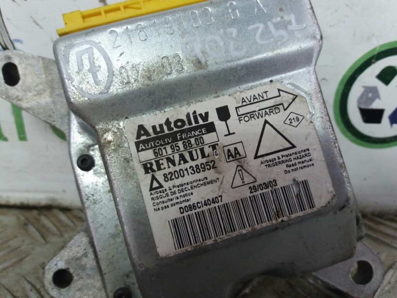 Recambio de centralita airbag para renault laguna ii (bg0) expression   |   12.01 - 12.05 | 2001 - 2005 | 120 cv / 88 kw referen