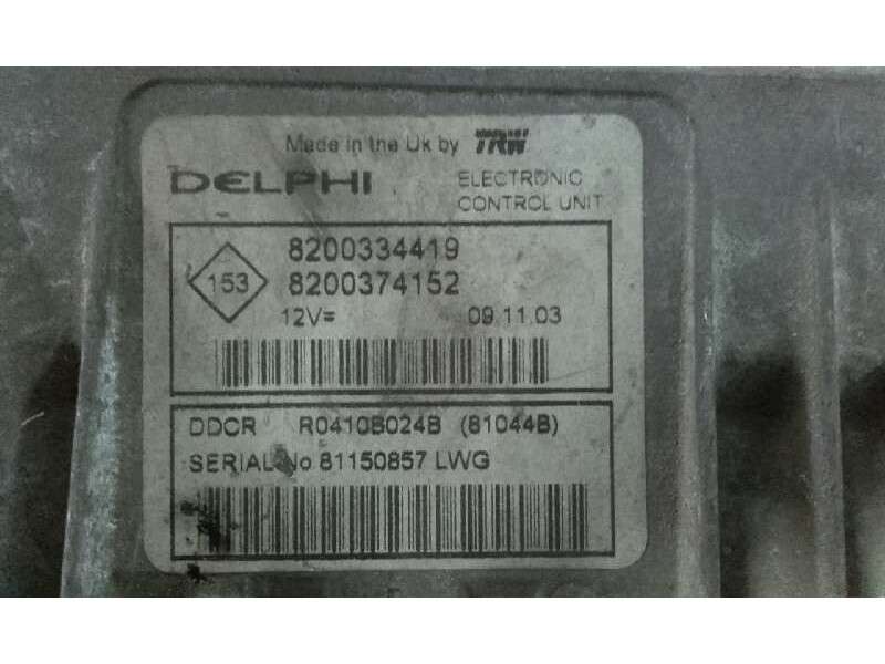 Recambio de centralita motor uce para renault scenic ii authentique   |   10.06 - ... | 2006 | 82 cv / 60 kw referencia OEM IAM 