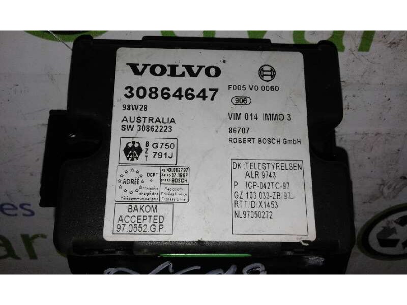 Recambio de modulo electronico para volvo s40 berlina 1.6 cat   |   0.95 - 0.05 | 1995 - 2005 | 105 cv / 77 kw referencia OEM IA
