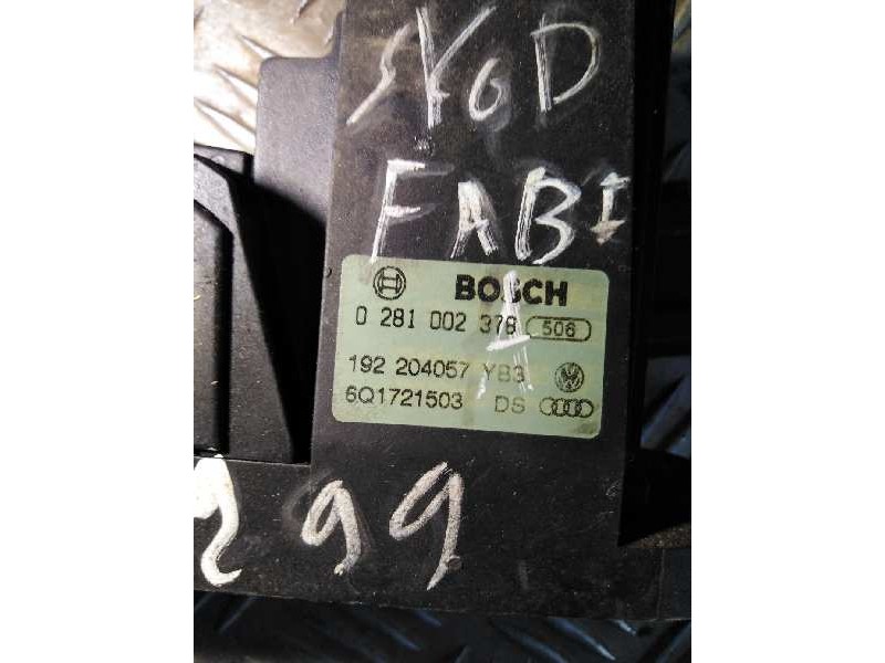 Recambio de potenciometro pedal para skoda fabia (6y2/6y3) fresh   |   01.00 - 12.04 | 2000 - 2004 | 64 cv / 47 kw referencia OE