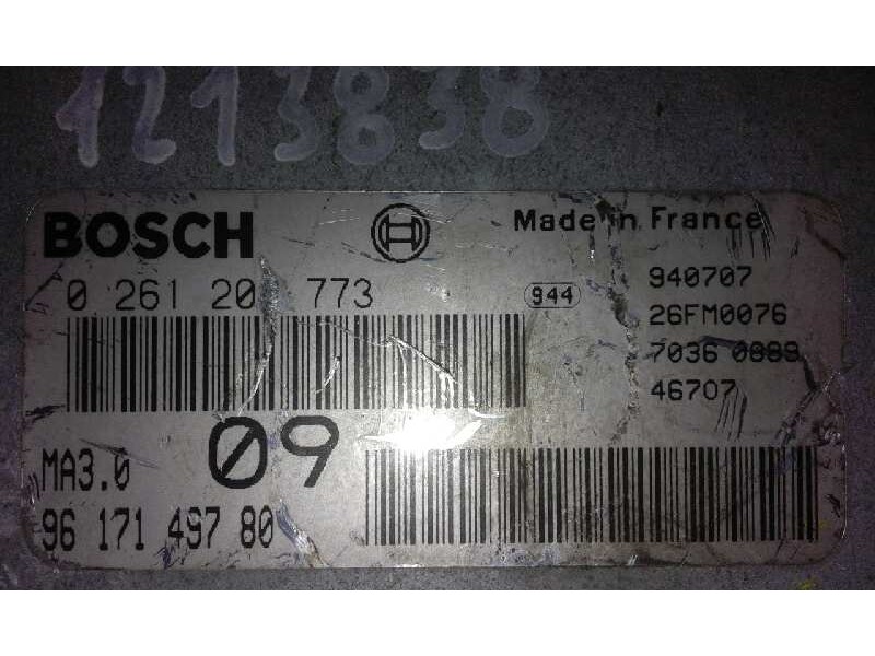 Recambio de centralita motor uce para peugeot 106 (s1) 1.4   |   0.91 - 0.96 | 1991 - 1996 | 75 cv / 55 kw referencia OEM IAM 02