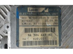Recambio de centralita motor uce para peugeot 406 berlina (s1/s2) 2.1 turbodiesel cat   |   0.95 - ... | 1995 | 109 cv / 80 kw r 2