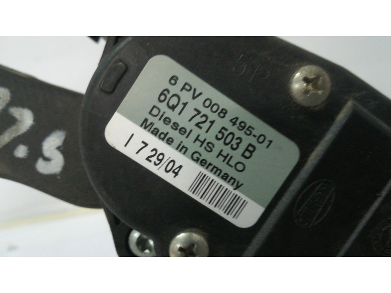 Recambio de potenciometro pedal para seat leon (1m1) sport   |   11.99 - 12.05 | 1999 - 2005 | 110 cv / 81 kw referencia OEM IAM