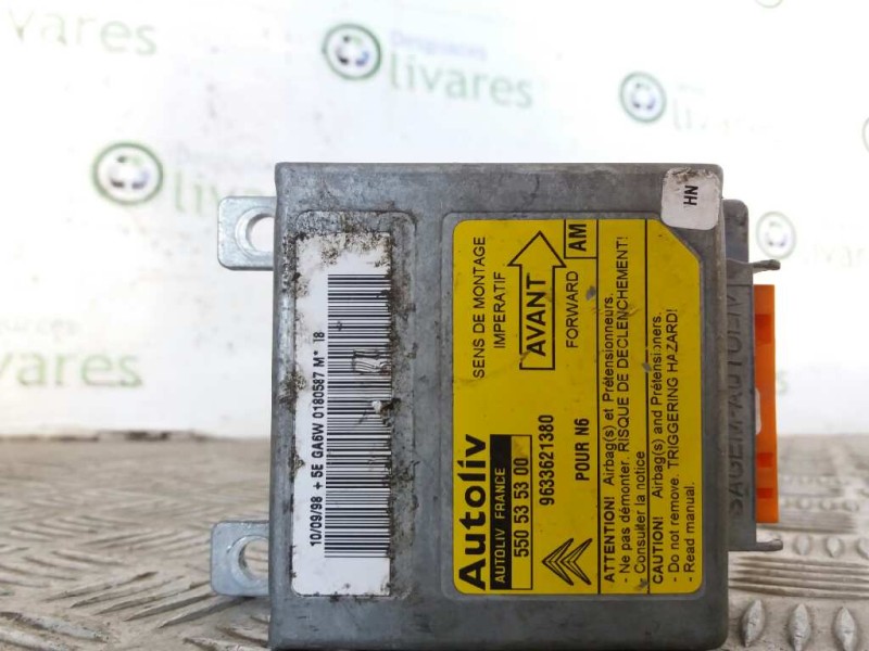 Recambio de centralita airbag para citroen xsara berlina 1.9 diesel   |   0.97 - 0.05 | 1997 - 2005 | 69 cv / 51 kw referencia O