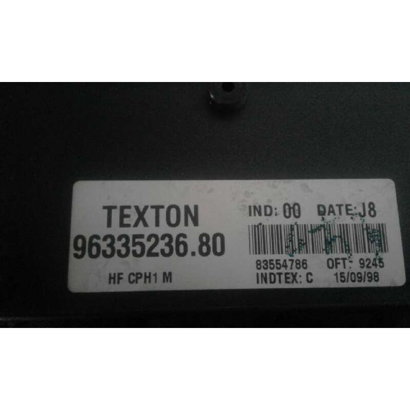 Recambio de modulo electronico para citroen xsara berlina 1.9 diesel   |   0.97 - 0.05 | 1997 - 2005 | 69 cv / 51 kw referencia 