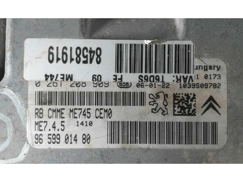 Recambio de centralita motor uce para peugeot 307 break/sw (s2)    |   0.05 - 0.08 | 2005 - 2008 referencia OEM IAM 0261208909 9 Recambio de centralita motor uce para peugeot 307 break/sw (s2)    |   0.05 - 0.08 | 2005 - 2008 referencia OEM IAM 0261208909 9