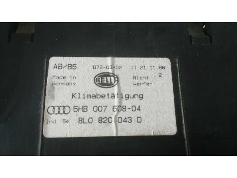 Recambio de mando climatizador para audi a3 (8l) 1.9 tdi ambition   |   12.96 - 12.02 | 1996 - 2002 | 110 cv / 81 kw referencia 