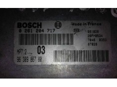 Recambio de centralita motor uce para peugeot 306 berlina 3/5 puertas (s1) 1.4   |   0.93 - ... | 1993 | 75 cv / 55 kw referenci 2