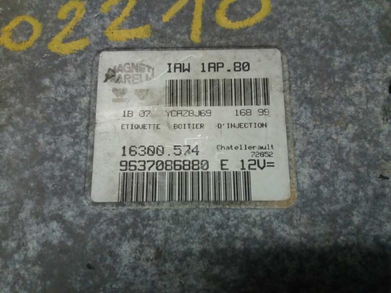 Recambio de centralita motor uce para peugeot 206 berlina 1.1   |   0.98 - ... | 1998 | 60 cv / 44 kw referencia OEM IAM 1630057