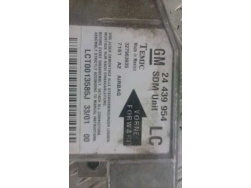 Recambio de centralita airbag para opel corsa c club   |   08.00 - 12.03 | 2000 - 2003 | 75 cv / 55 kw referencia OEM IAM   