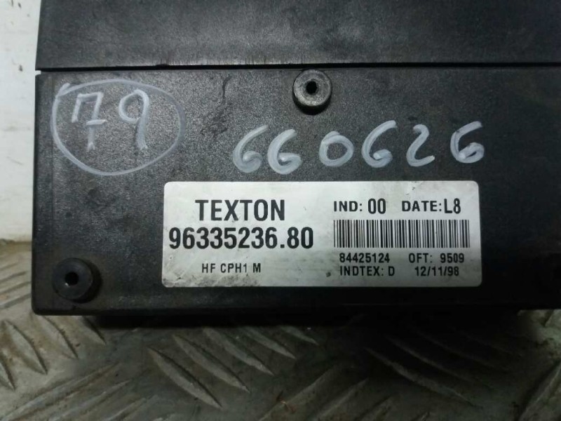 Recambio de centralita cierre para citroen xsara berlina 1.9d tonic   |   06.99 - 12.99 | 1999 - 1999 | 69 cv / 51 kw referencia