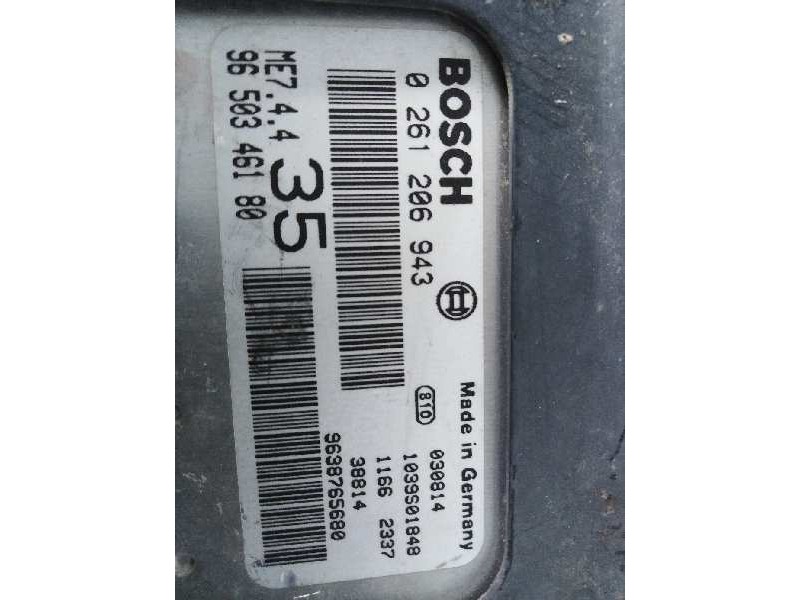 Recambio de centralita motor uce para peugeot 307 (s1)    |   ... | 0 - 2005 referencia OEM IAM 0261206943 9650346180 