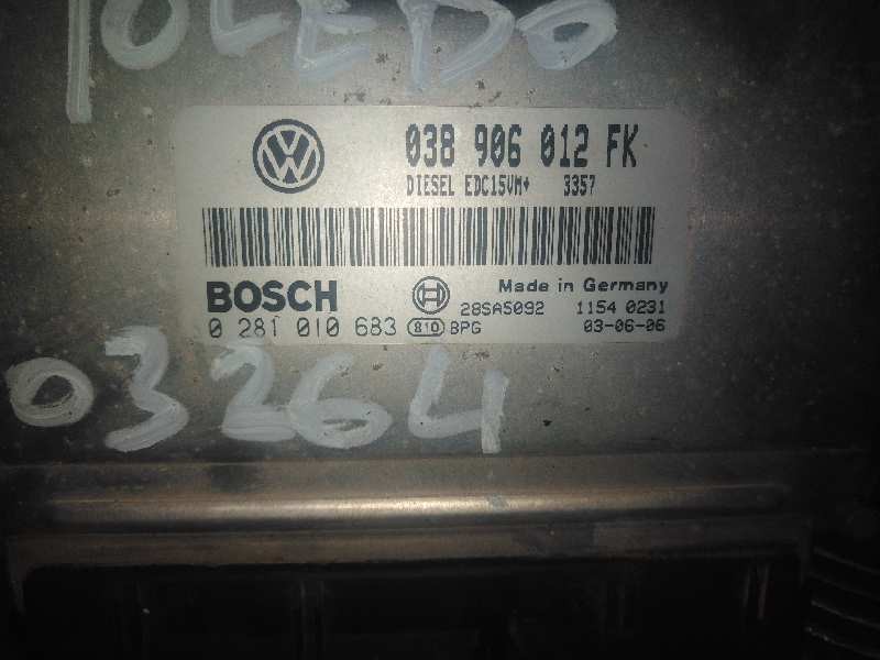 Recambio de centralita motor uce para seat toledo (1m2) signo   |   05.99 - 12.04 | 1999 - 2004 | 110 cv / 81 kw referencia OEM 