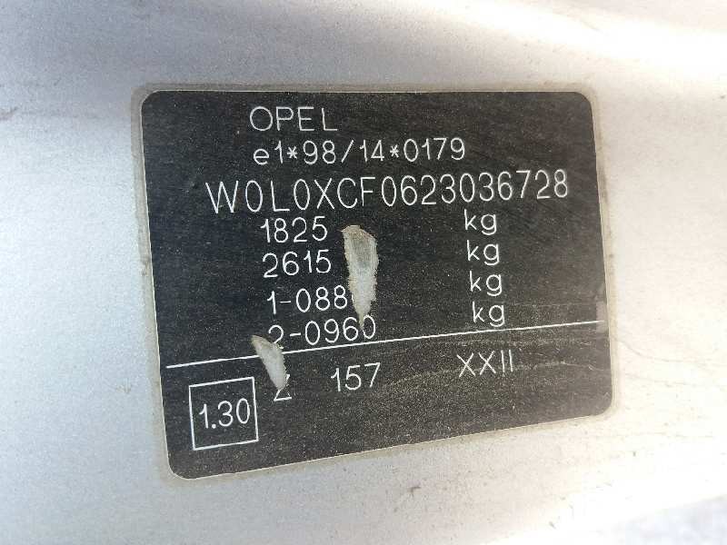 opel combo (corsa c) familiar   |   01.03 - 12.04 | 2003 - 2004 | 65 cv / 48 kw del año 2003