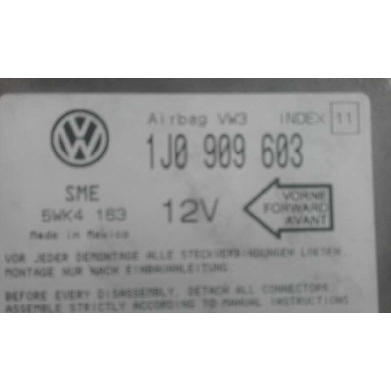 Recambio de centralita airbag para seat cordoba berlina (6k2) stella   |   08.99 - 12.03 | 1999 - 2003 | 90 cv / 66 kw referenci