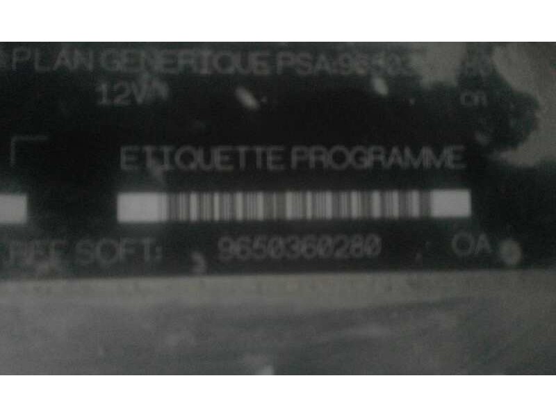 Recambio de centralita motor uce para peugeot partner (s2) 1.9 diesel   |   0.02 - ... | 2002 | 69 cv / 51 kw referencia OEM IAM