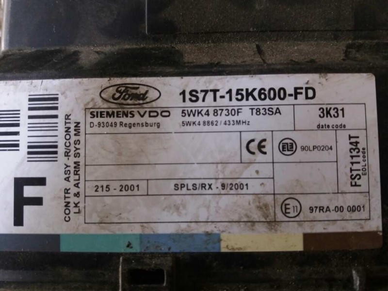 Recambio de modulo confort para ford focus berlina (cak) trend   |   08.98 - 12.04 | 1998 - 2004 | 101 cv / 74 kw referencia OEM