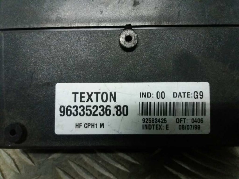 Recambio de centralita cierre para citroen xsara berlina 1.9 diesel   |   0.97 - ... | 1997 | 69 cv / 51 kw referencia OEM IAM 9