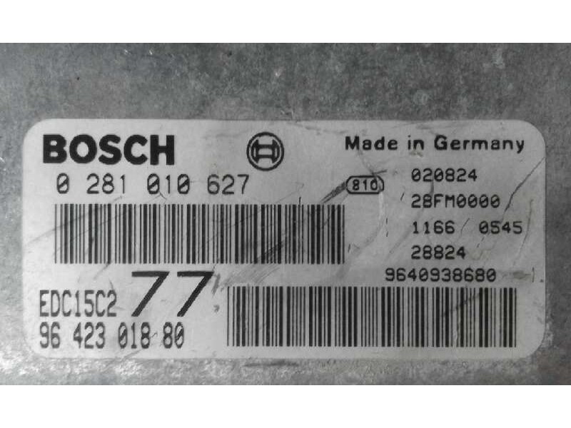 Recambio de centralita motor uce para peugeot 406 berlina (s1/s2)    |   ... | 0 - 2005 referencia OEM IAM 0281010627 9642301880