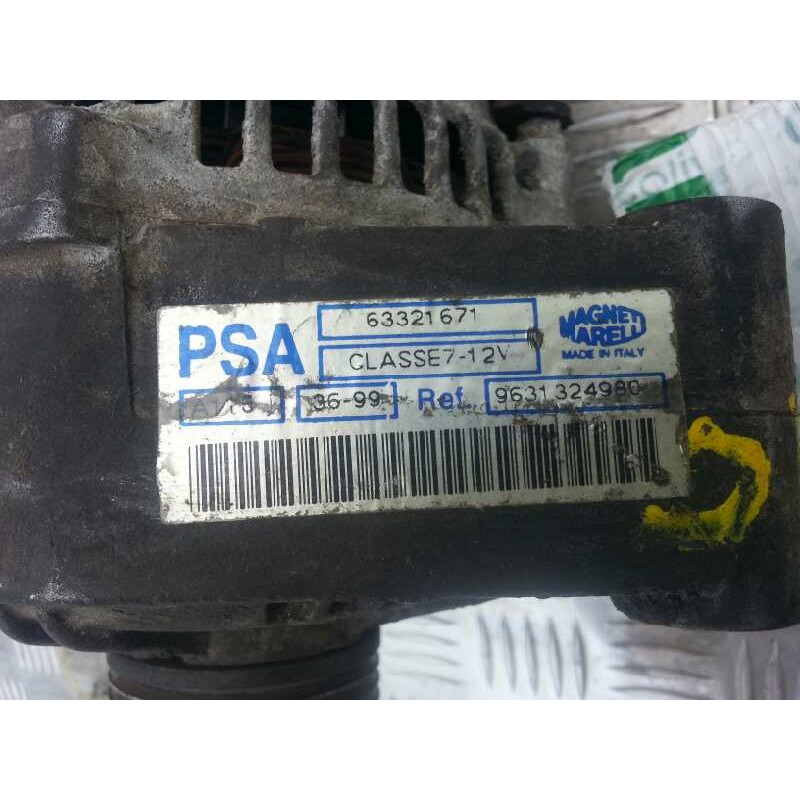 Recambio de alternador para  referencia OEM IAM 9631324980 PEUGEOT 106 HDZ 